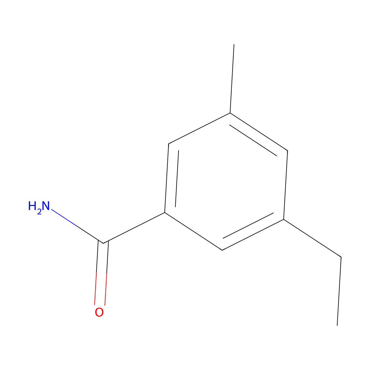 3-Ethyl-5-methylbenzamide molecular structure, CAS 1369908-72-4
