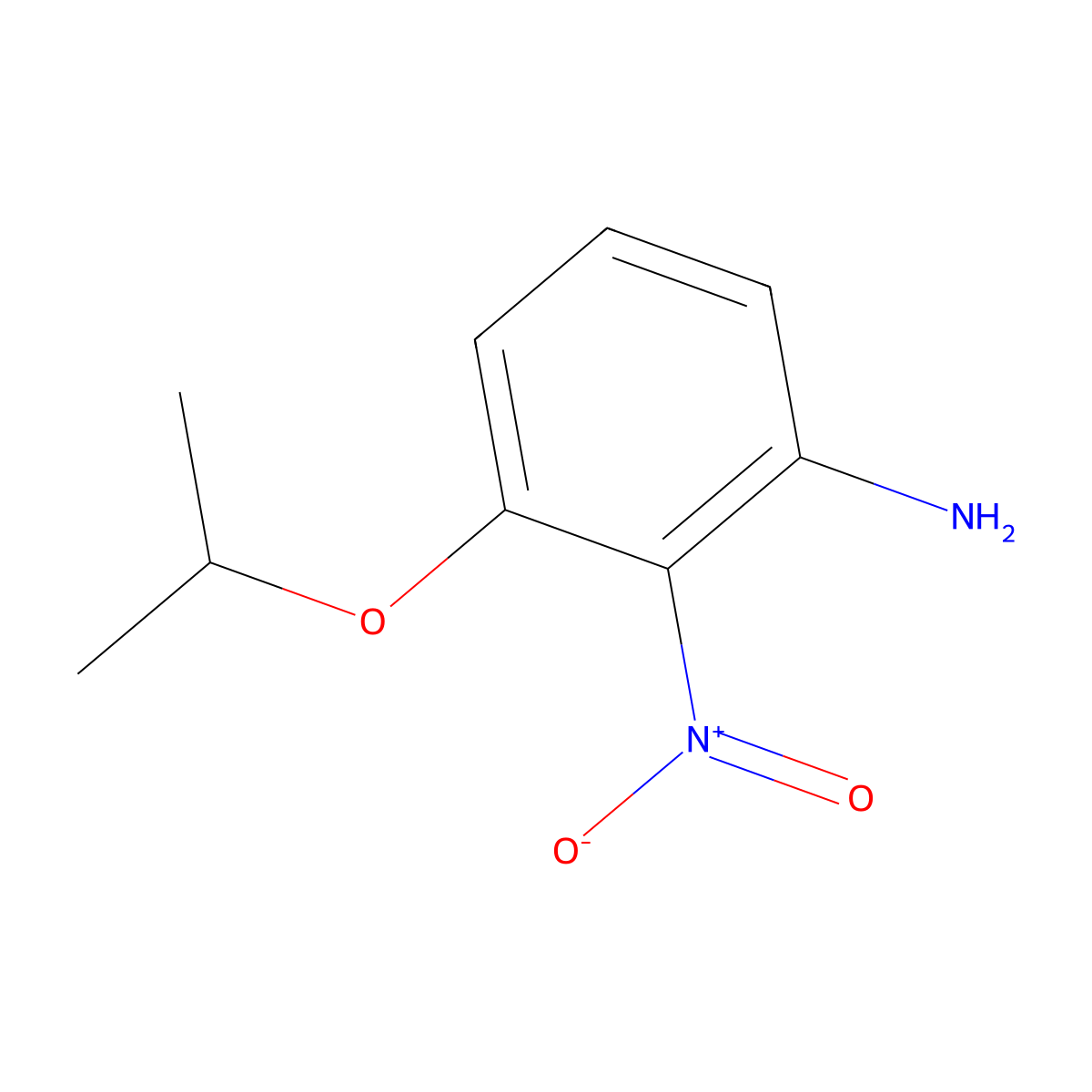 2-Nitro-3-(propan-2-yloxy)aniline molecular structure, CAS 1369909-03-4