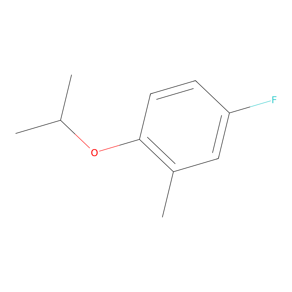 4-Fluoro-1-isopropoxy-2-methylbenzene molecular structure, CAS 1369909-45-4