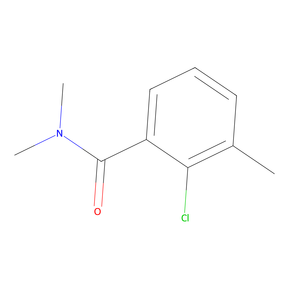 2-chloro-N,N,3-trimethylbenzamide molecular structure, CAS 1369910-13-3