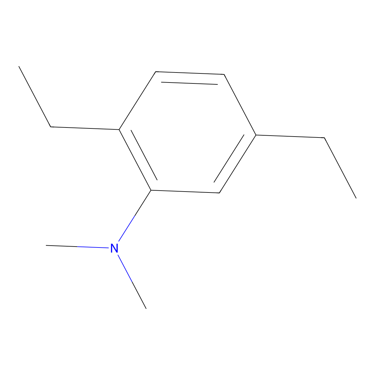 2,5-Diethyl-N,N-dimethylbenzenamine molecular structure, CAS 1369910-27-9