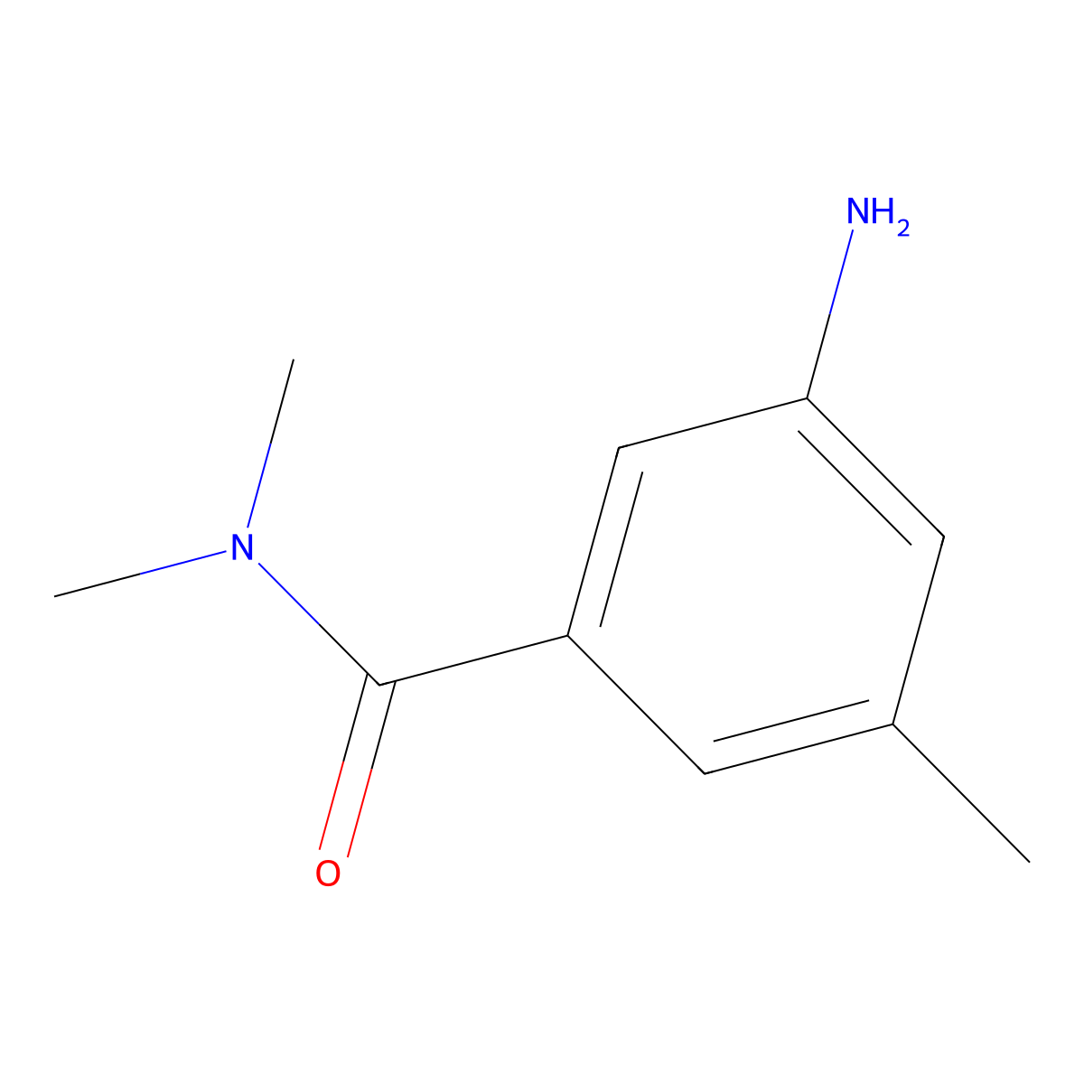 3-amino-N,N,5-trimethylbenzamide molecular structure, CAS 1369911-04-5