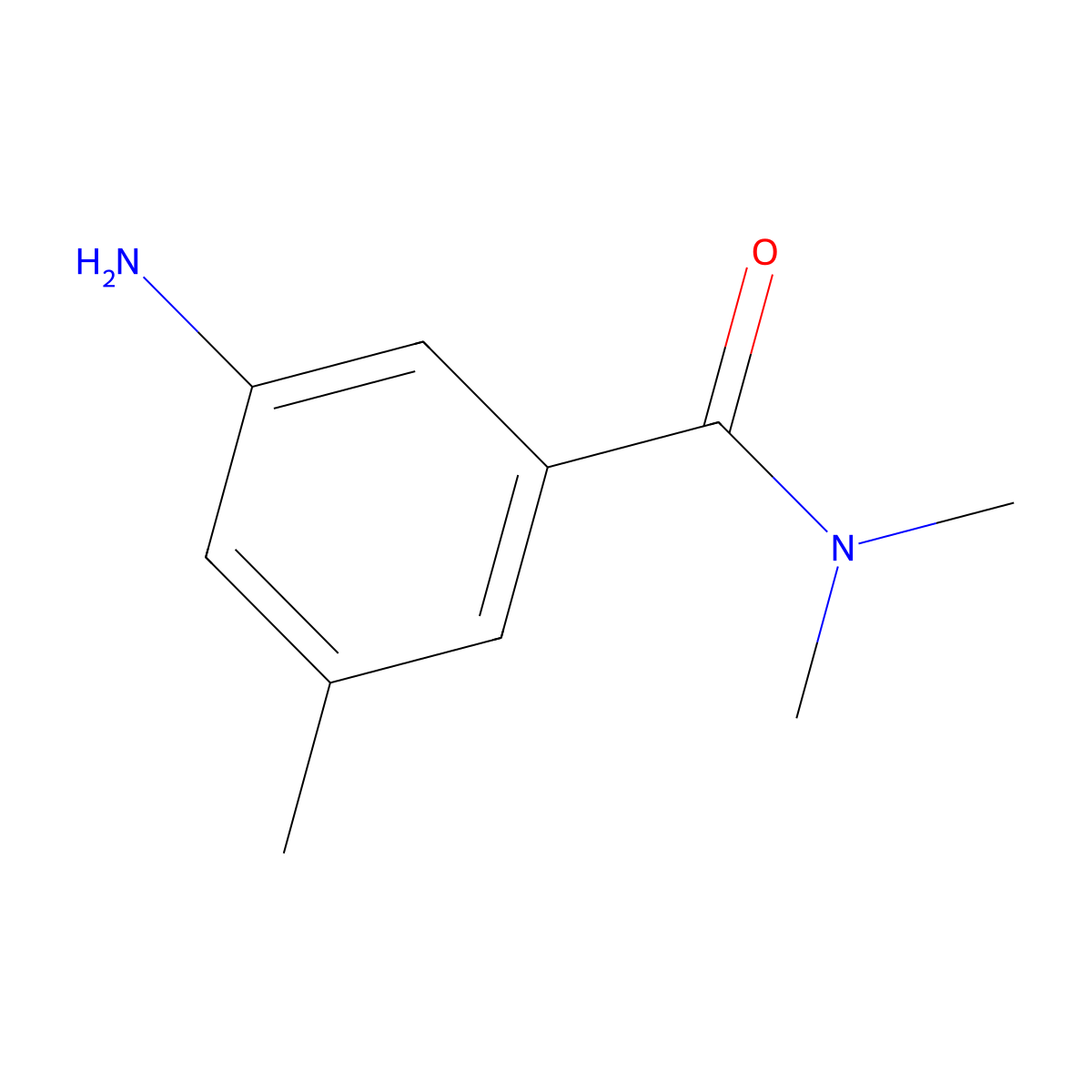 3-amino-N,N,5-trimethylbenzamide molecular structure, CAS 1369911-04-5
