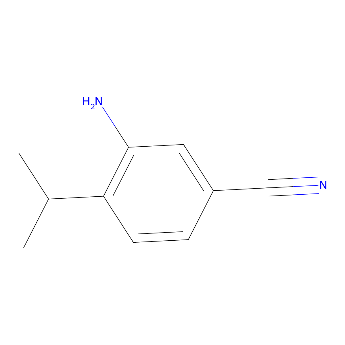 3-Amino-4-isopropylbenzonitrile molecular structure, CAS 1369912-38-8