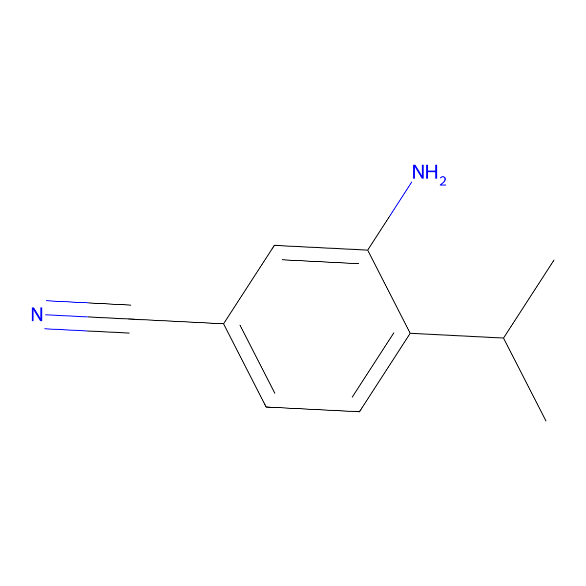 3-Amino-4-isopropylbenzonitrile molecular structure, CAS 1369912-38-8