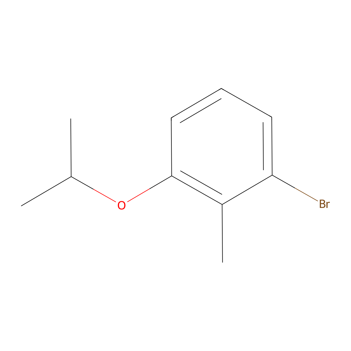 1-Bromo-3-isopropoxy-2-methylbenzene molecular structure, CAS 1369916-68-6