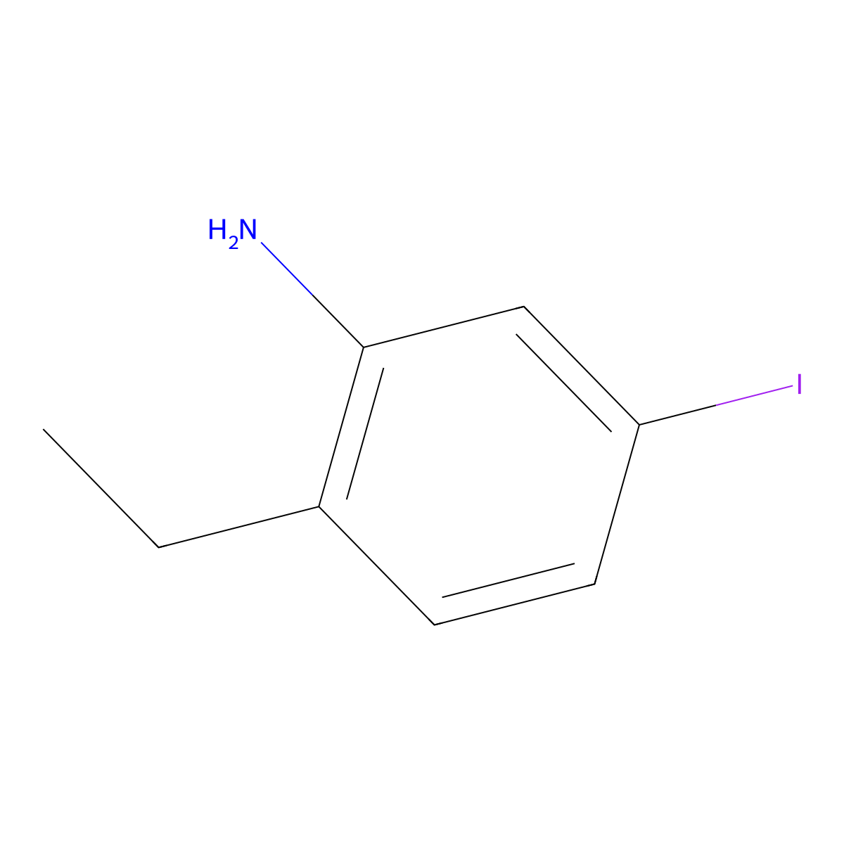 2-Ethyl-5-iodoaniline molecular structure, CAS 1369918-90-0
