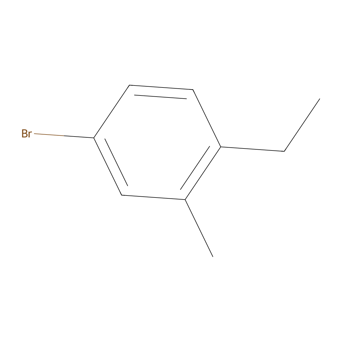 4-Bromo-1-ethyl-2-methylbenzene molecular structure, CAS 1369920-02-4