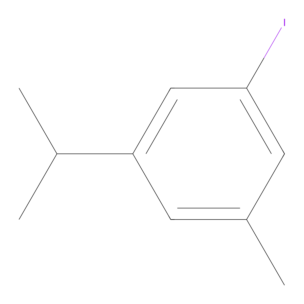 1-Iodo-3-isopropyl-5-methylbenzene molecular structure, CAS 1369920-48-8