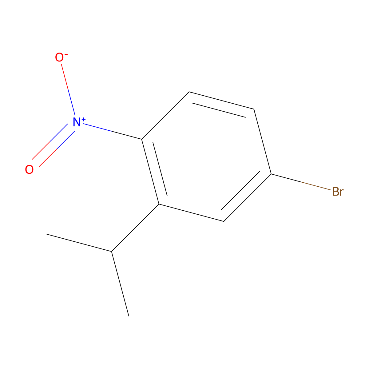 4-Bromo-2-isopropyl-1-nitrobenzene molecular structure, CAS 1369920-76-2