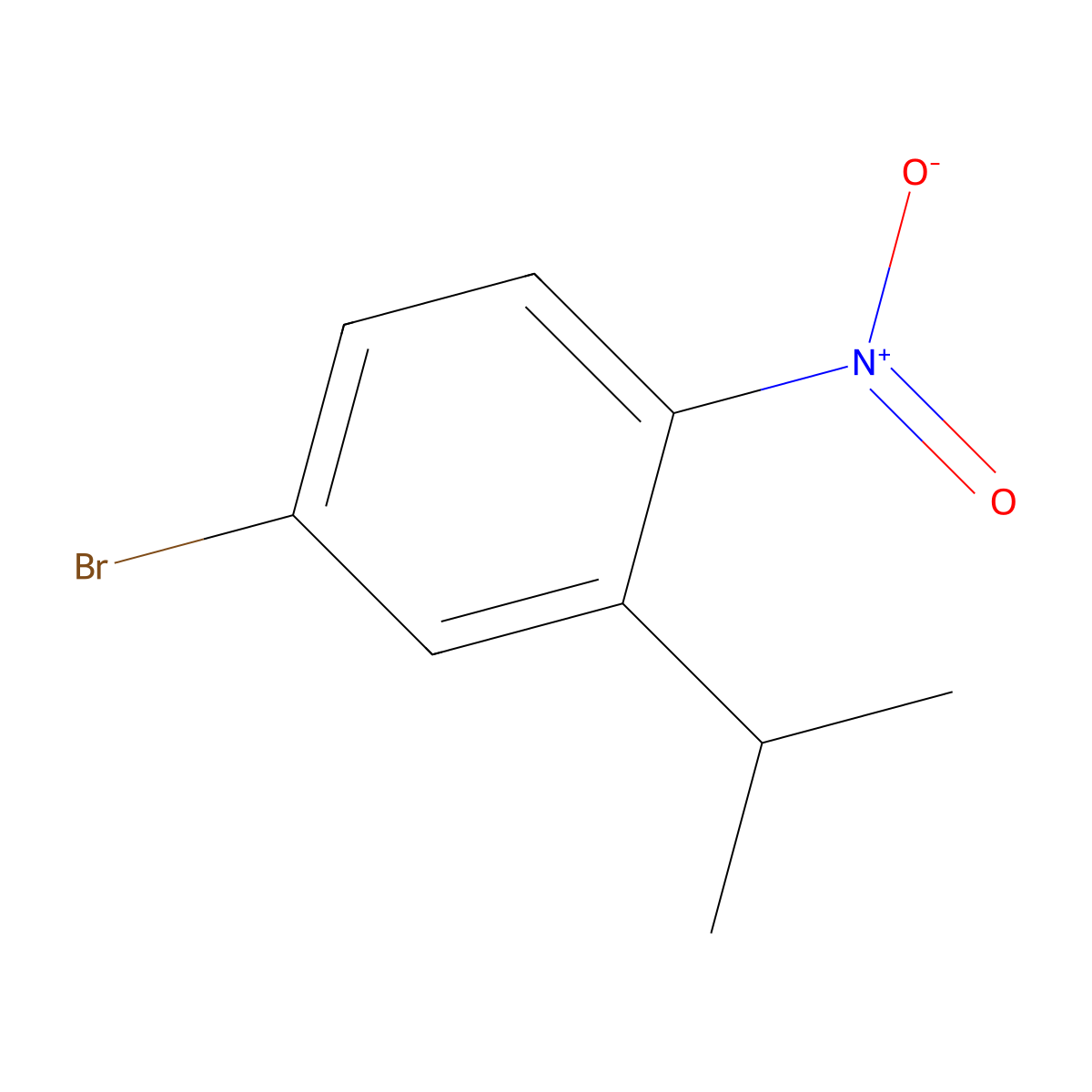 4-Bromo-2-isopropyl-1-nitrobenzene molecular structure, CAS 1369920-76-2