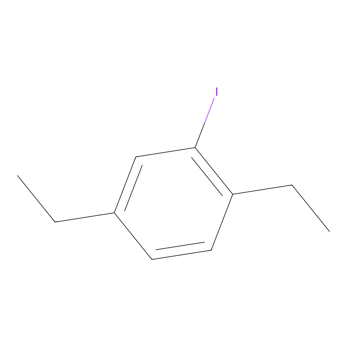 1,4-Diethyl-2-iodobenzene molecular structure, CAS 1369920-85-3