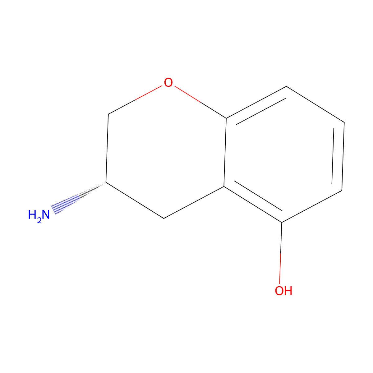 (S)-3-Aminochroman-5-OL molecular structure, CAS 1369922-92-8