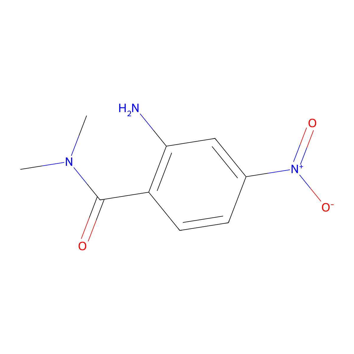 2-amino-N,N-dimethyl-4-nitrobenzamide molecular structure, CAS 1369924-32-2