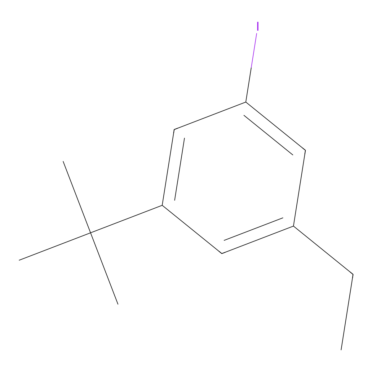 1-(Tert-butyl)-3-ethyl-5-iodobenzene molecular structure, CAS 1369928-35-7