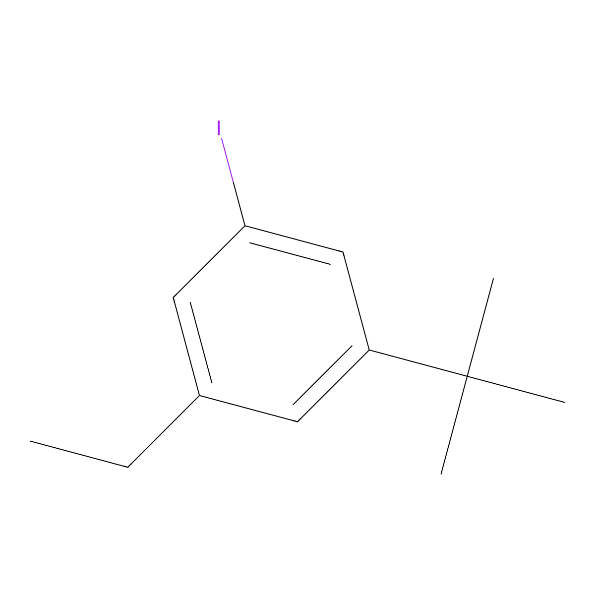 1-(Tert-butyl)-3-ethyl-5-iodobenzene molecular structure, CAS 1369928-35-7