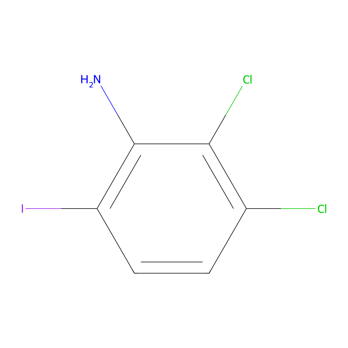 2,3-Dichloro-6-iodoaniline molecular structure, CAS 1369928-39-1