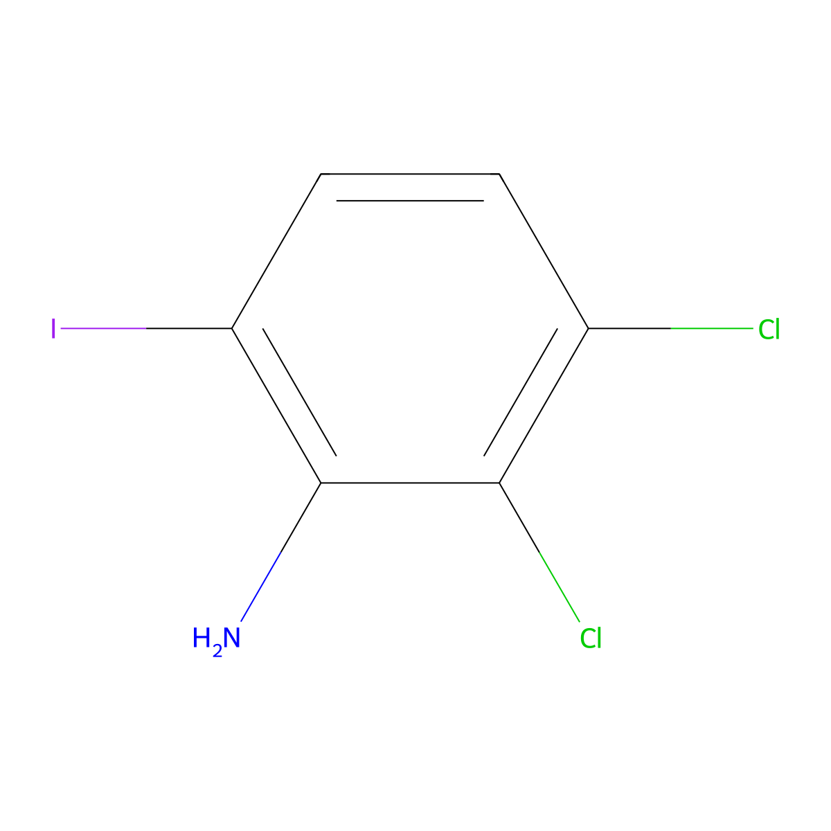 2,3-Dichloro-6-iodoaniline molecular structure, CAS 1369928-39-1