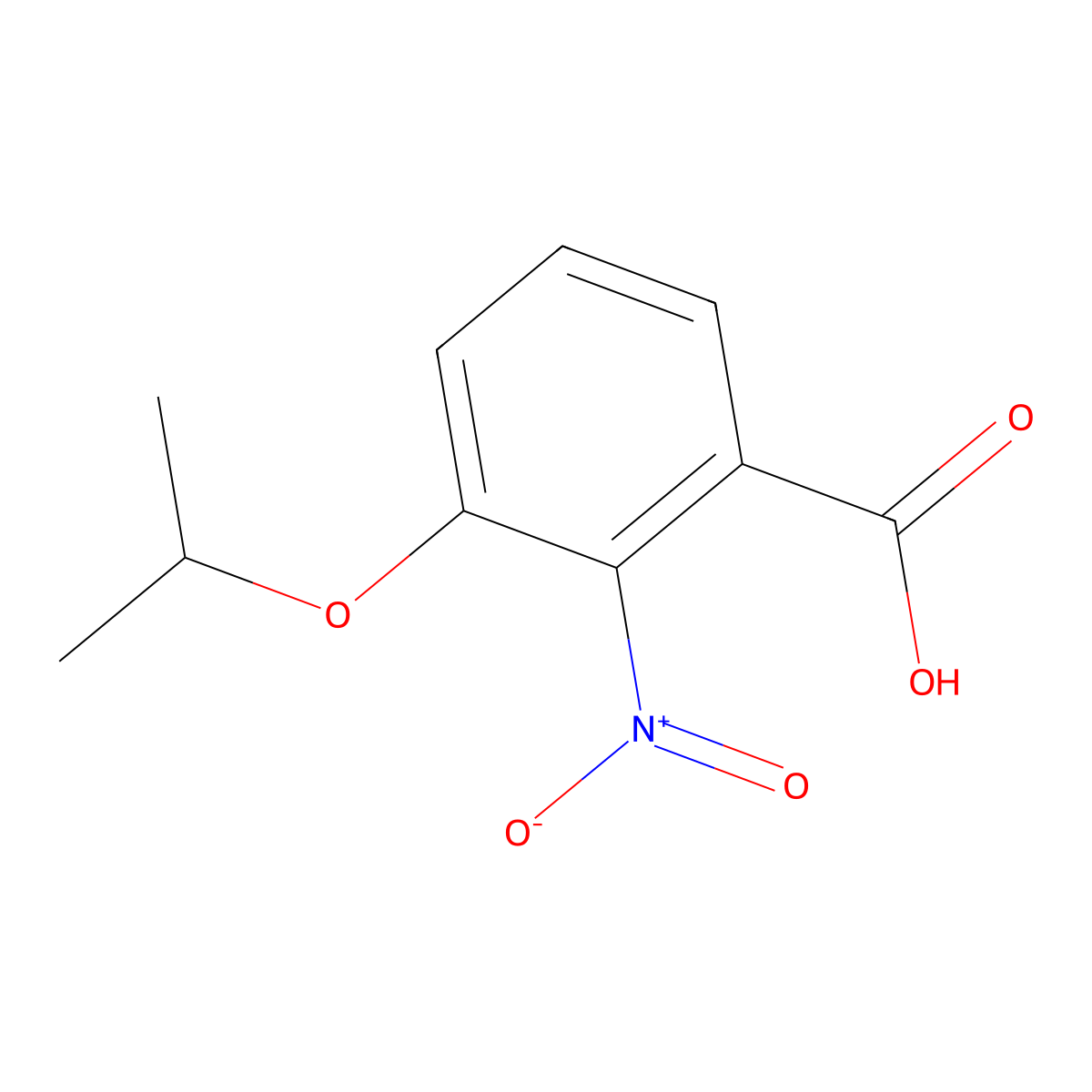 3-Isopropoxy-2-nitrobenzoic acid molecular structure, CAS 1369928-45-9