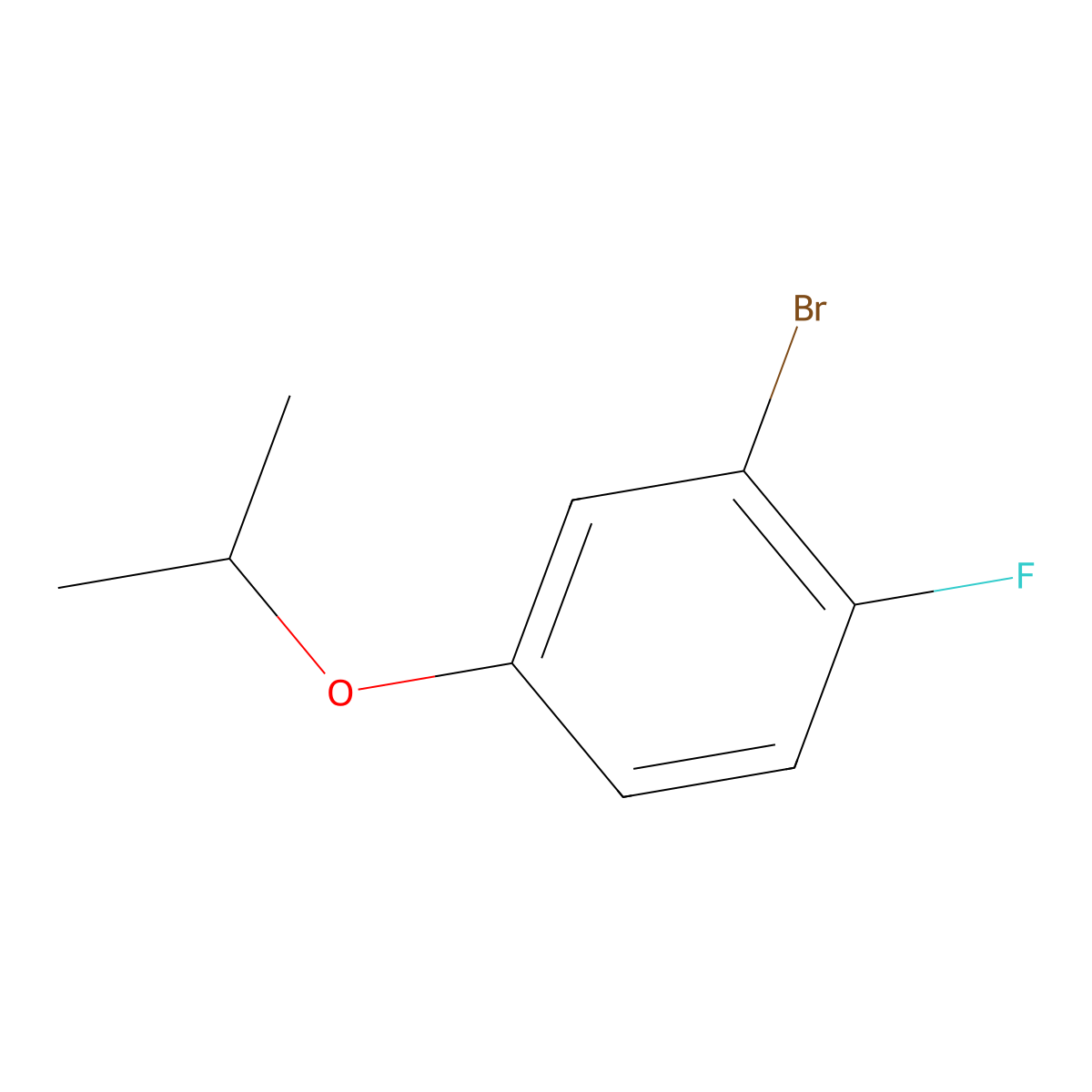 2-Bromo-1-fluoro-4-(propan-2-yloxy)benzene molecular structure, CAS 1369935-93-2