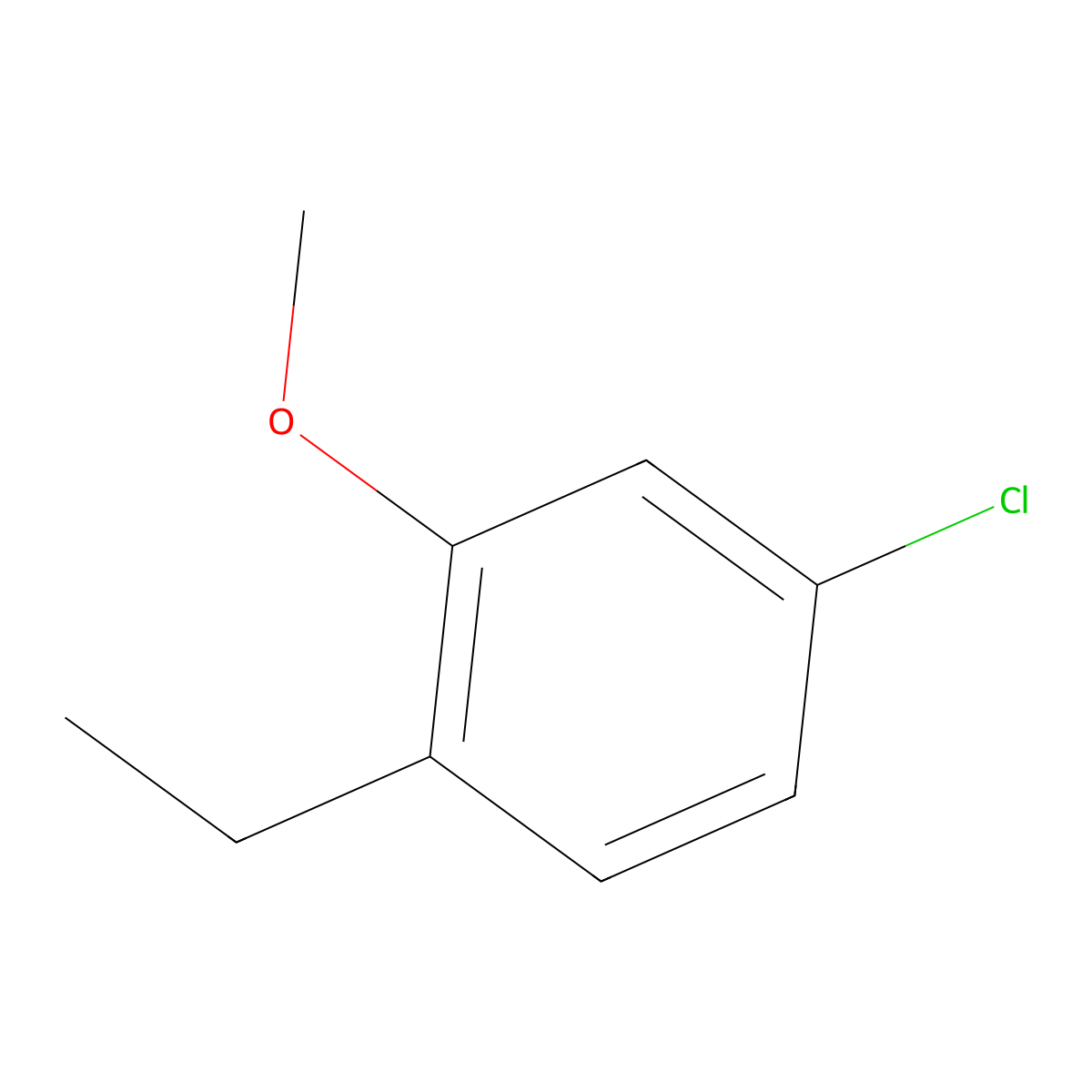 4-Chloro-1-ethyl-2-methoxybenzene molecular structure, CAS 1369936-07-1