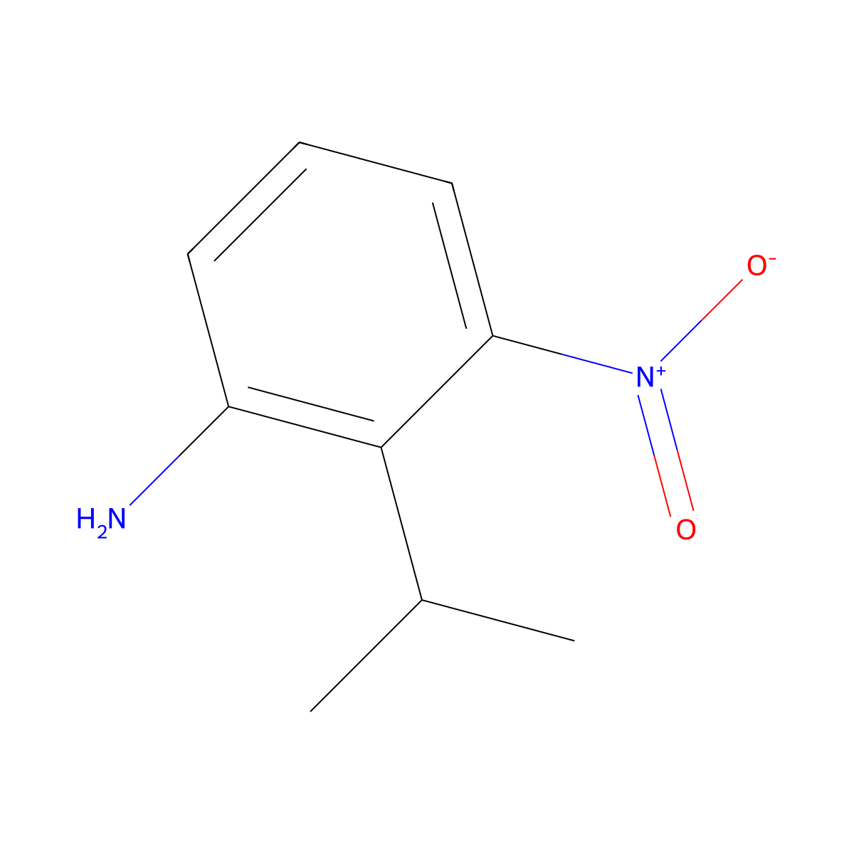 2-Isopropyl-3-nitroaniline molecular structure, CAS 1369936-09-3