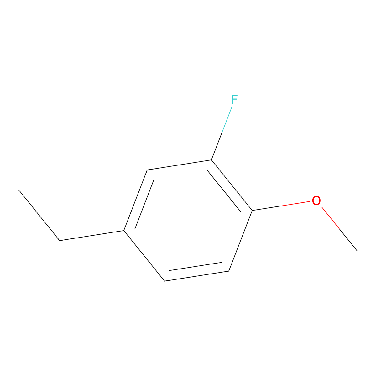 4-Ethyl-2-fluoro-1-methoxybenzene molecular structure, CAS 1369940-53-3