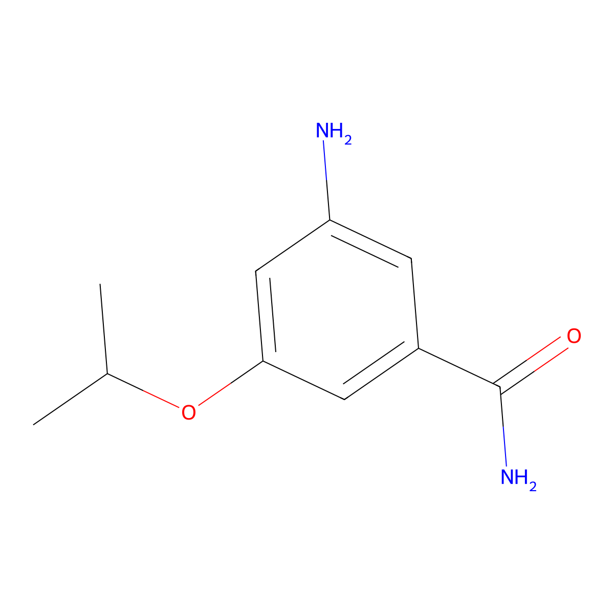 3-Amino-5-isopropoxybenzamide molecular structure, CAS 1369941-62-7