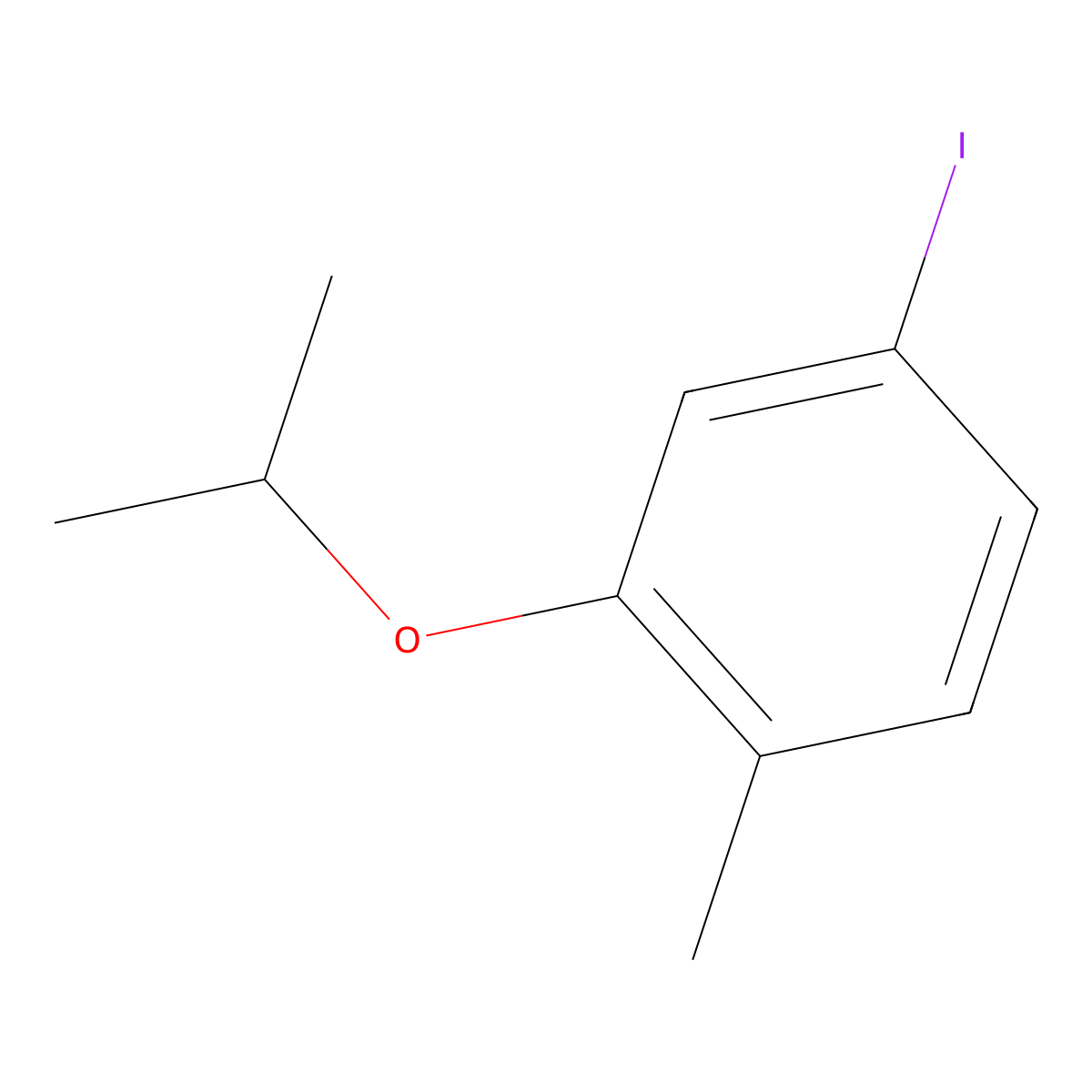 4-Iodo-2-isopropoxy-1-methylbenzene molecular structure, CAS 1369942-05-1