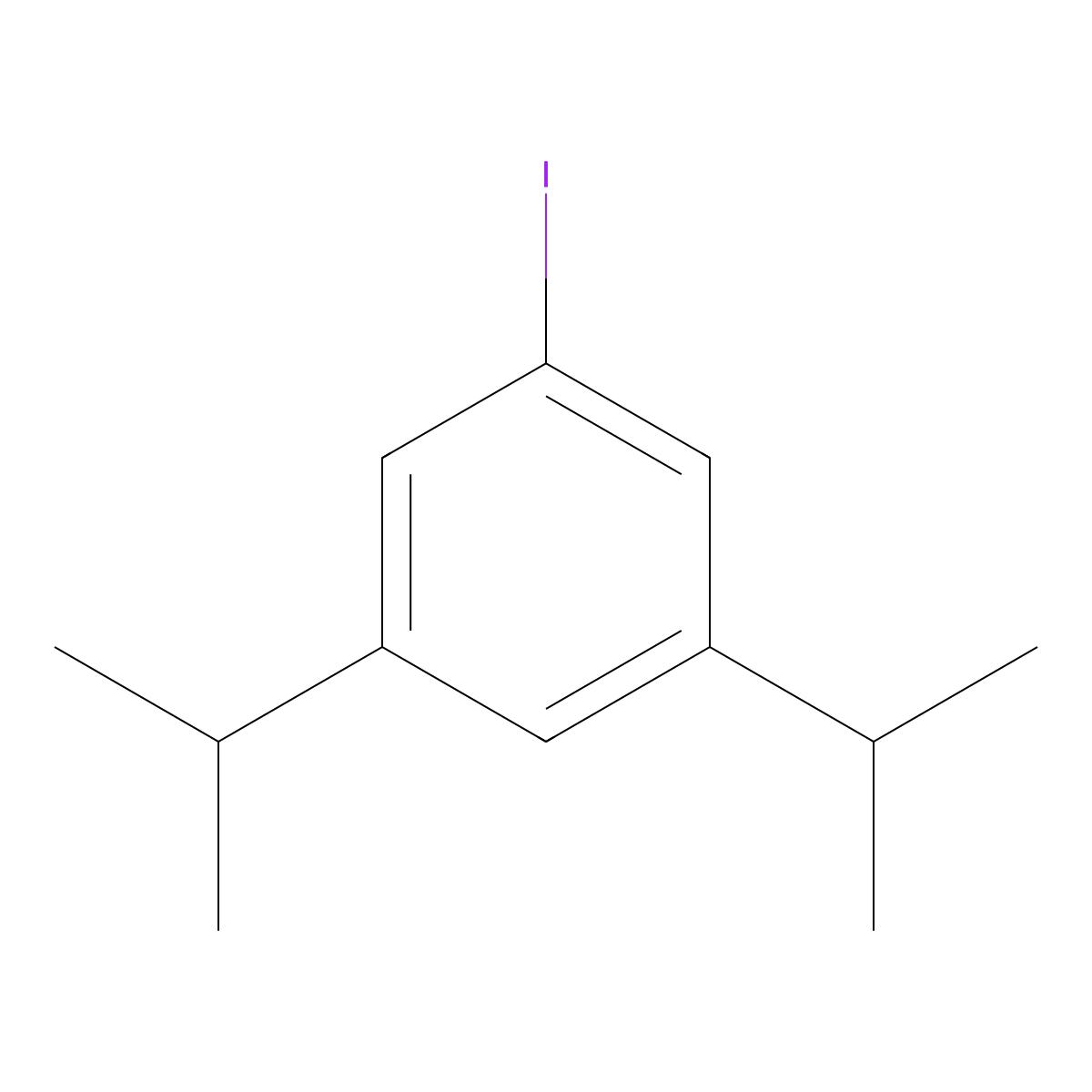 1-Iodo-3,5-diisopropylbenzene molecular structure, CAS 1369942-99-3