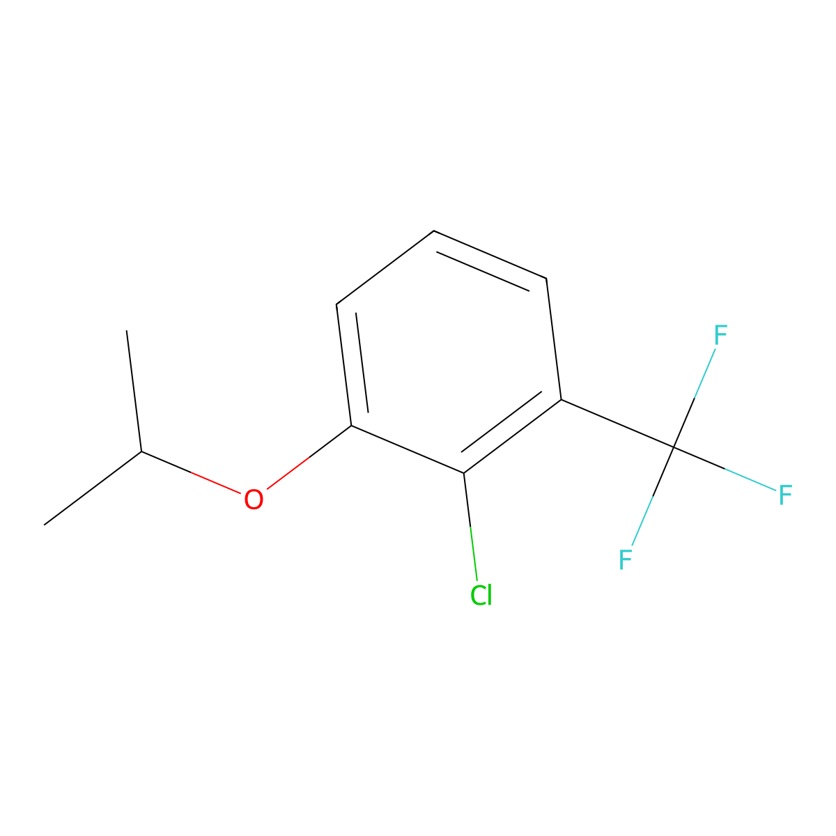 2-Chloro-1-isopropoxy-3-(trifluoromethyl)benzene molecular structure, CAS 1369944-84-2