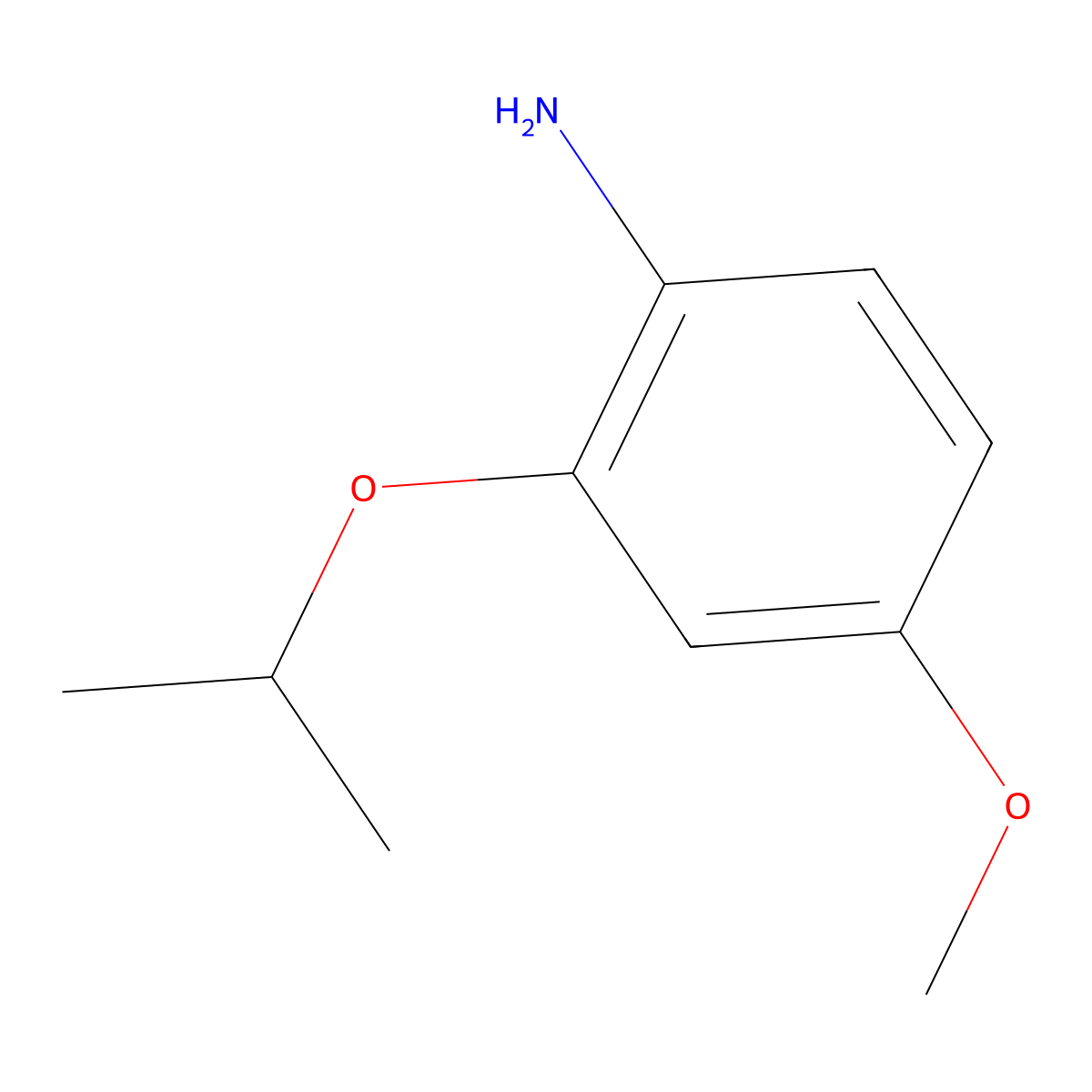 4-Methoxy-2-(propan-2-yloxy)aniline molecular structure, CAS 1369945-74-3