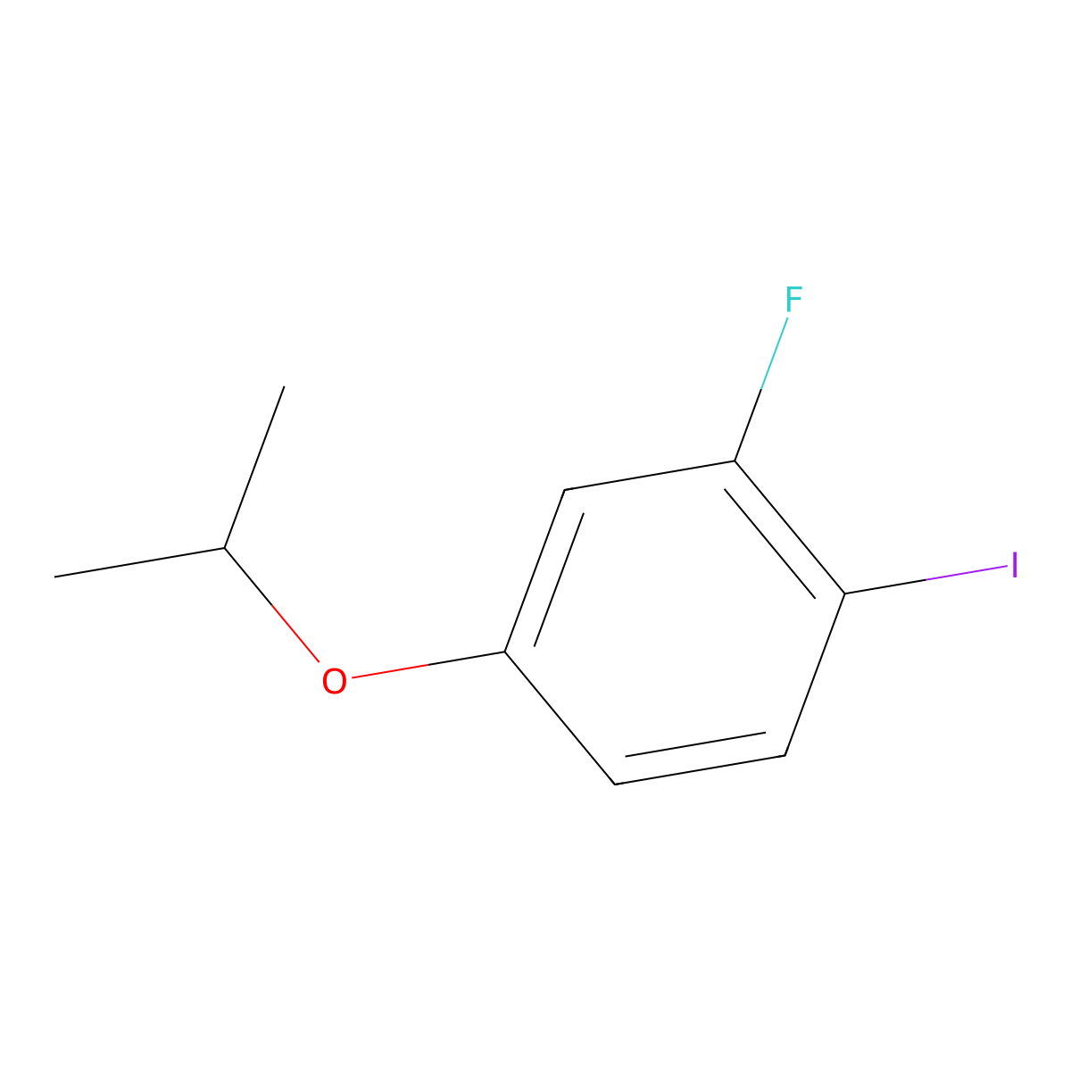 2-Fluoro-1-iodo-4-isopropoxybenZene molecular structure, CAS 1369948-61-7