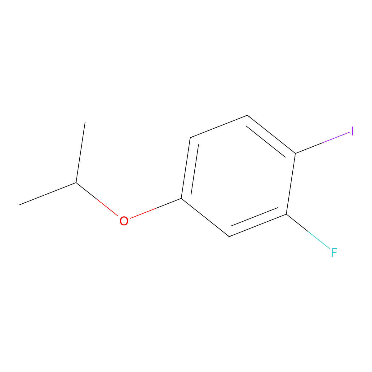 2-Fluoro-1-iodo-4-isopropoxybenZene molecular structure, CAS 1369948-61-7