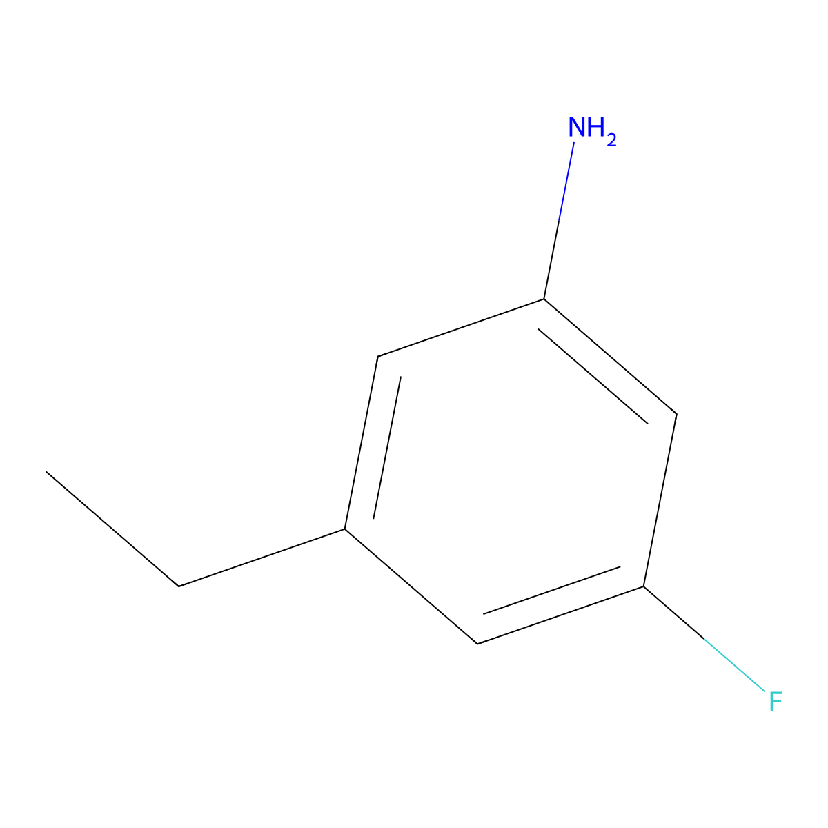 3-Ethyl-5-fluoroaniline molecular structure, CAS 1369948-89-9