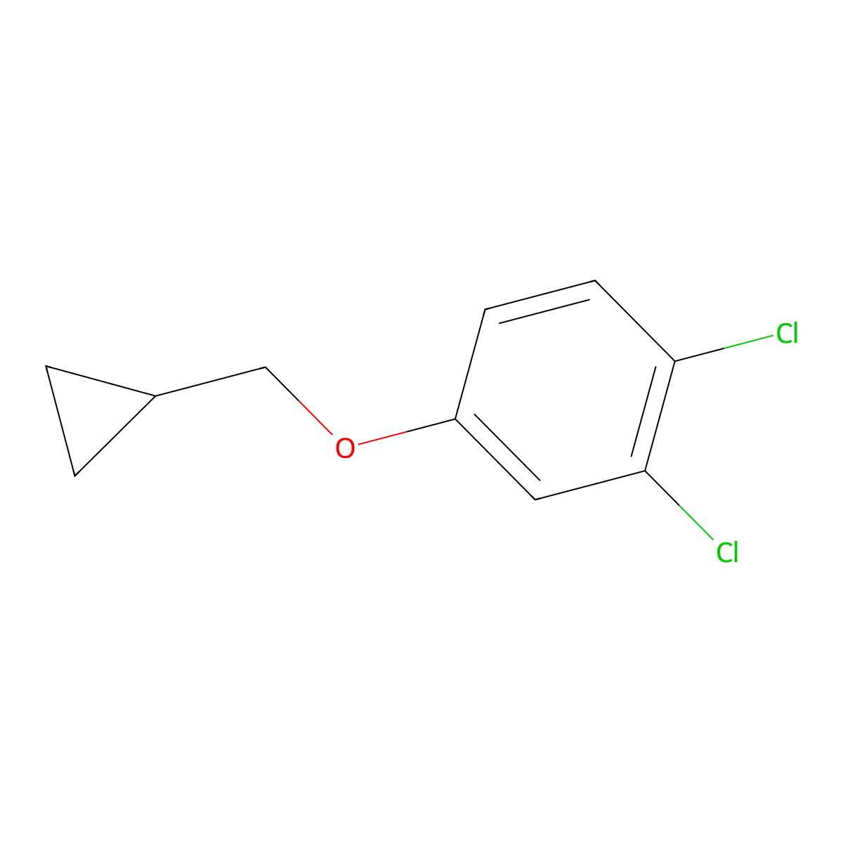1,2-Dichloro-4-(cyclopropylmethoxy)benzene molecular structure, CAS 1369950-96-8