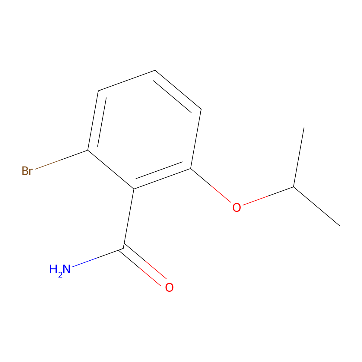 2-Bromo-6-isopropoxybenzamide molecular structure, CAS 1369952-83-9