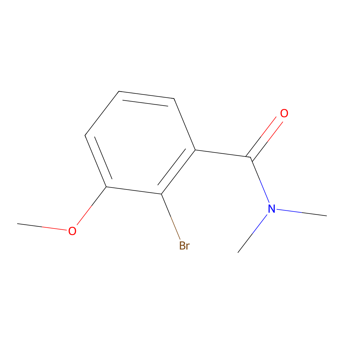 2-Bromo-3-methoxy-N,N-dimethylbenzamide molecular structure, CAS 1369953-66-1