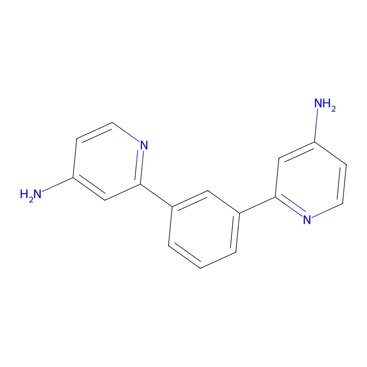 2,2'-(1,3-Phenylene)bis[4-pyridinamine] molecular structure, CAS 1369963-51-8