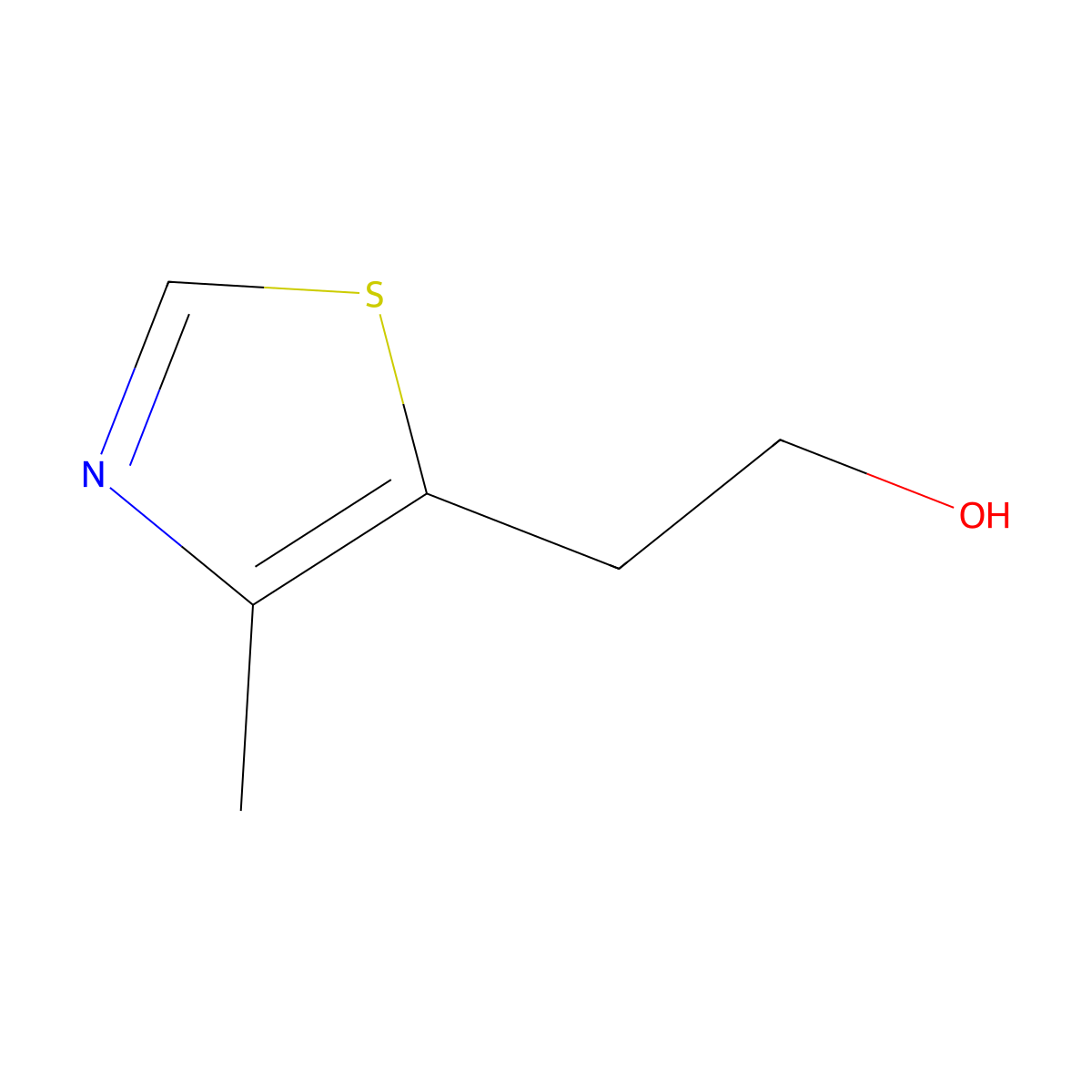 4-Methyl-5-(2-hydroxyethyl)thiazole molecular structure, CAS 137-00-8
