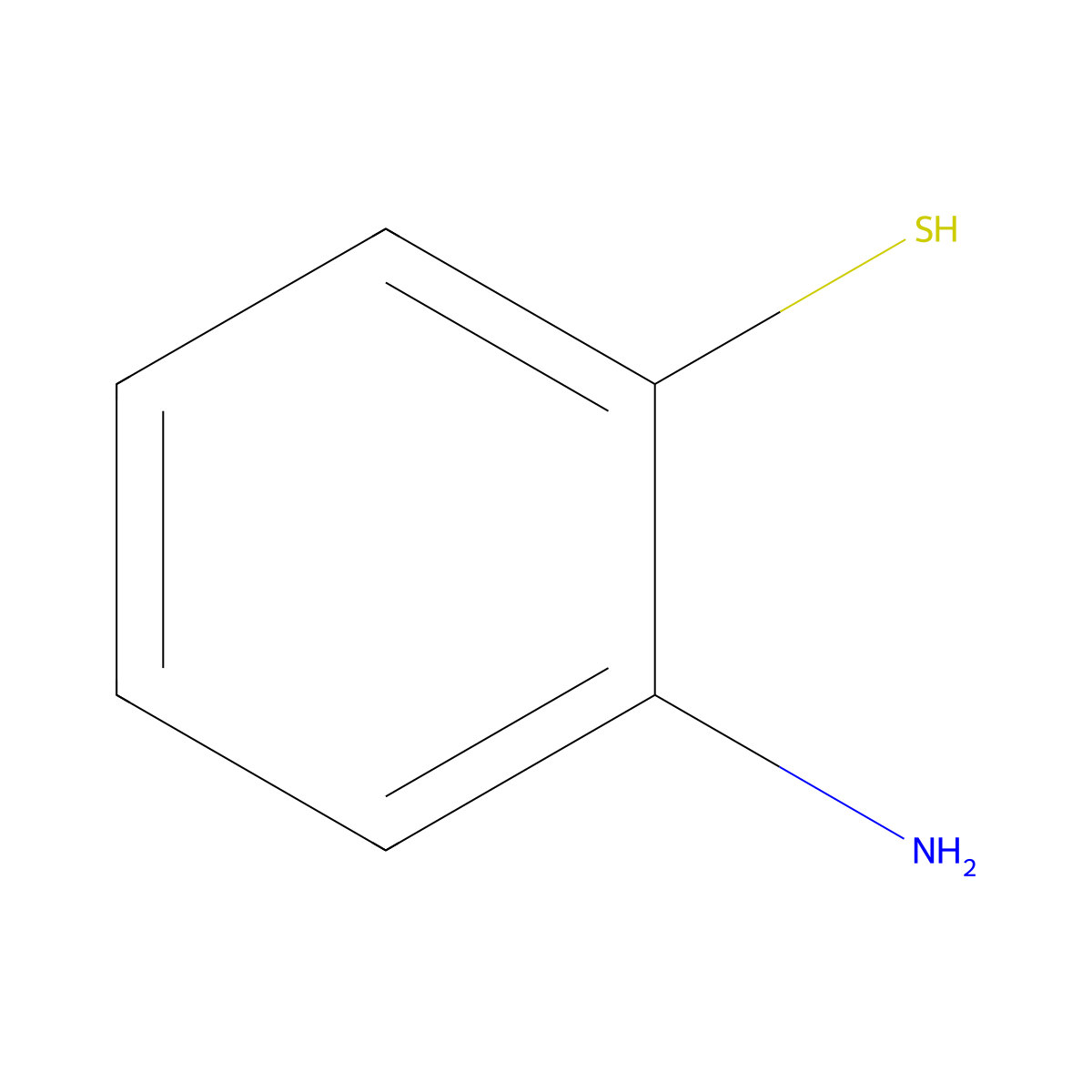 2-Aminothiophenol molecular structure, CAS 137-07-5