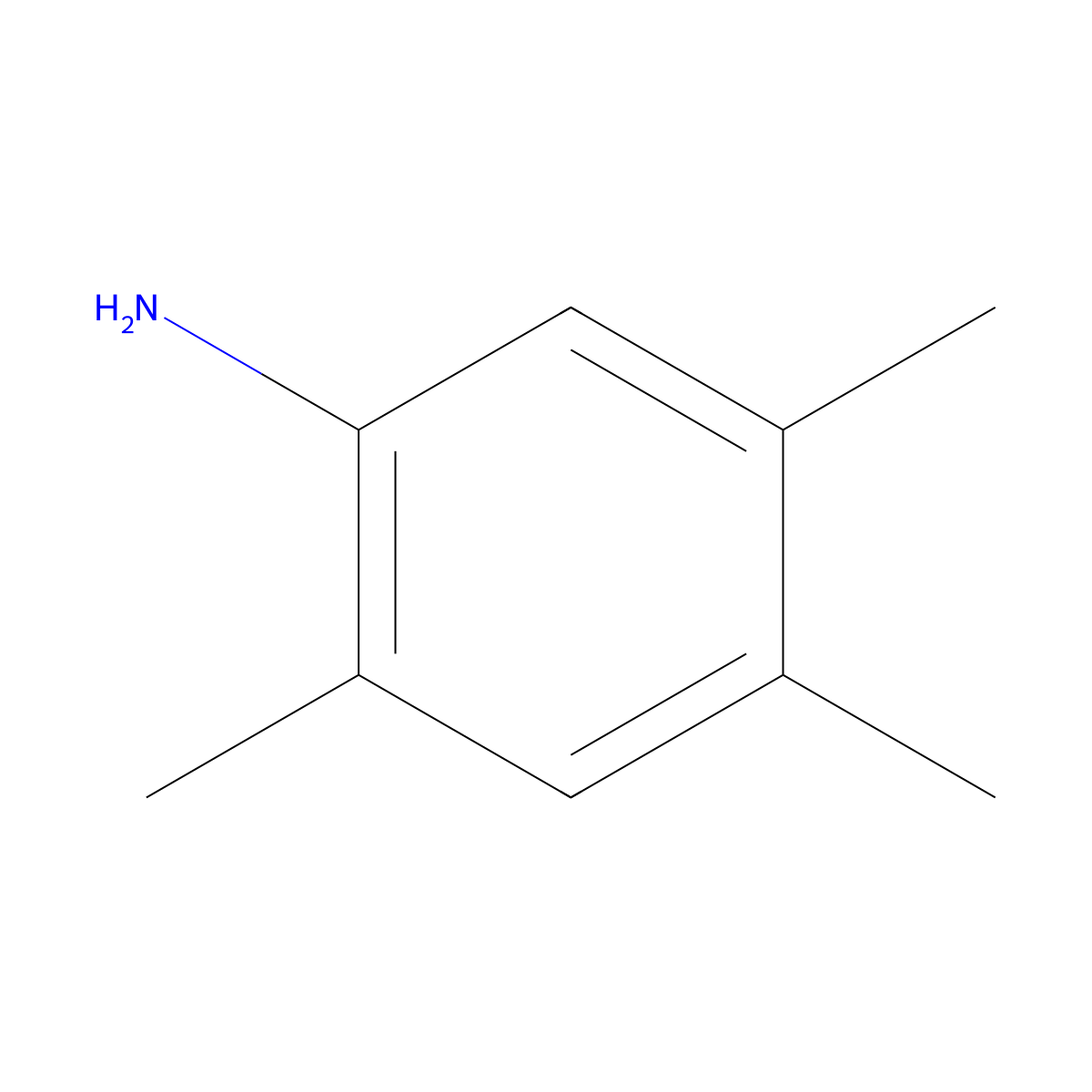 2,4,5-Trimethylaniline molecular structure, CAS 137-17-7