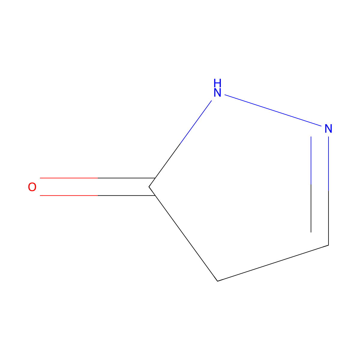 4,5-dihydro-1H-pyrazol-5-one molecular structure, CAS 137-44-0