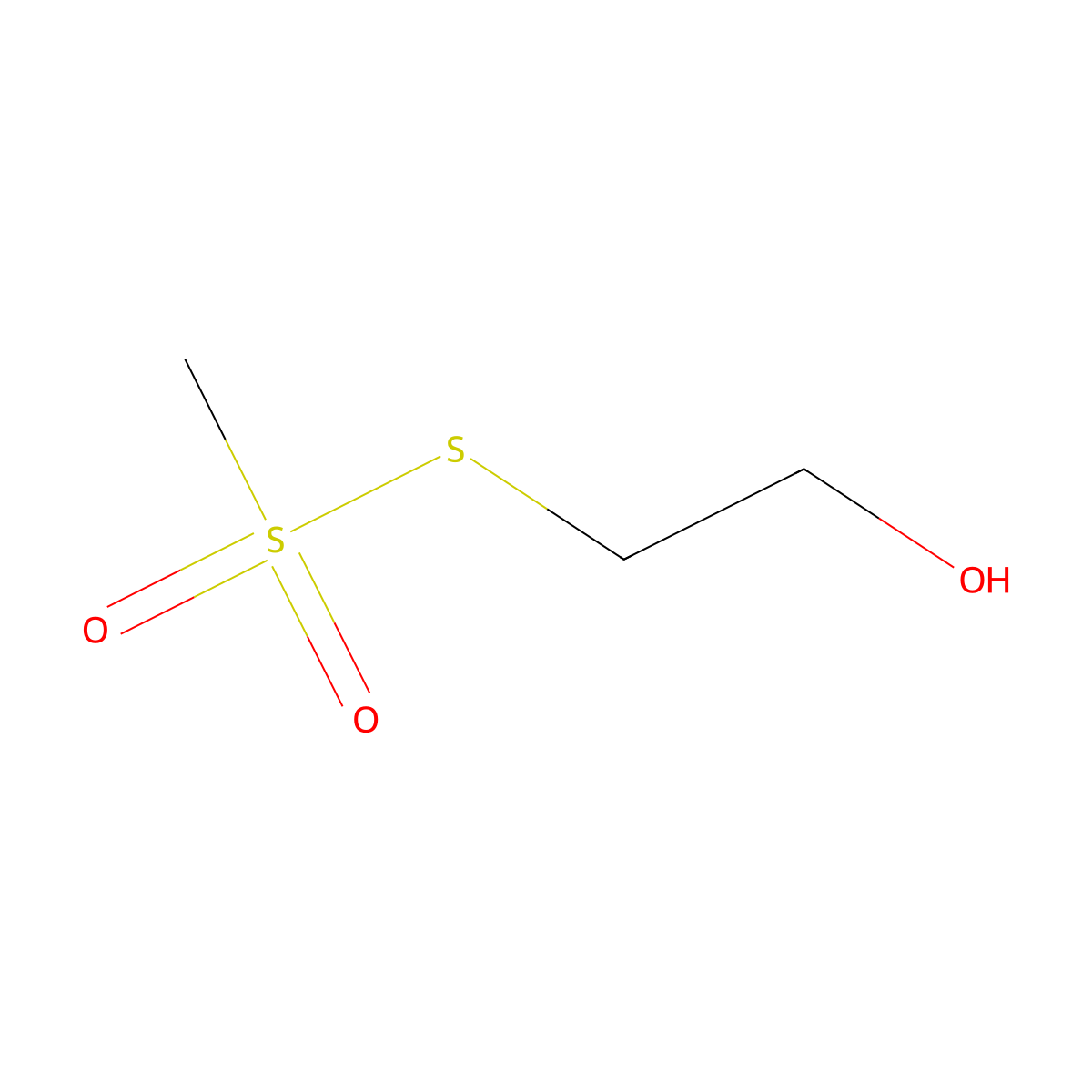 2-(Methanesulfonylsulfanyl)ethan-1-ol molecular structure, CAS 13700-08-8