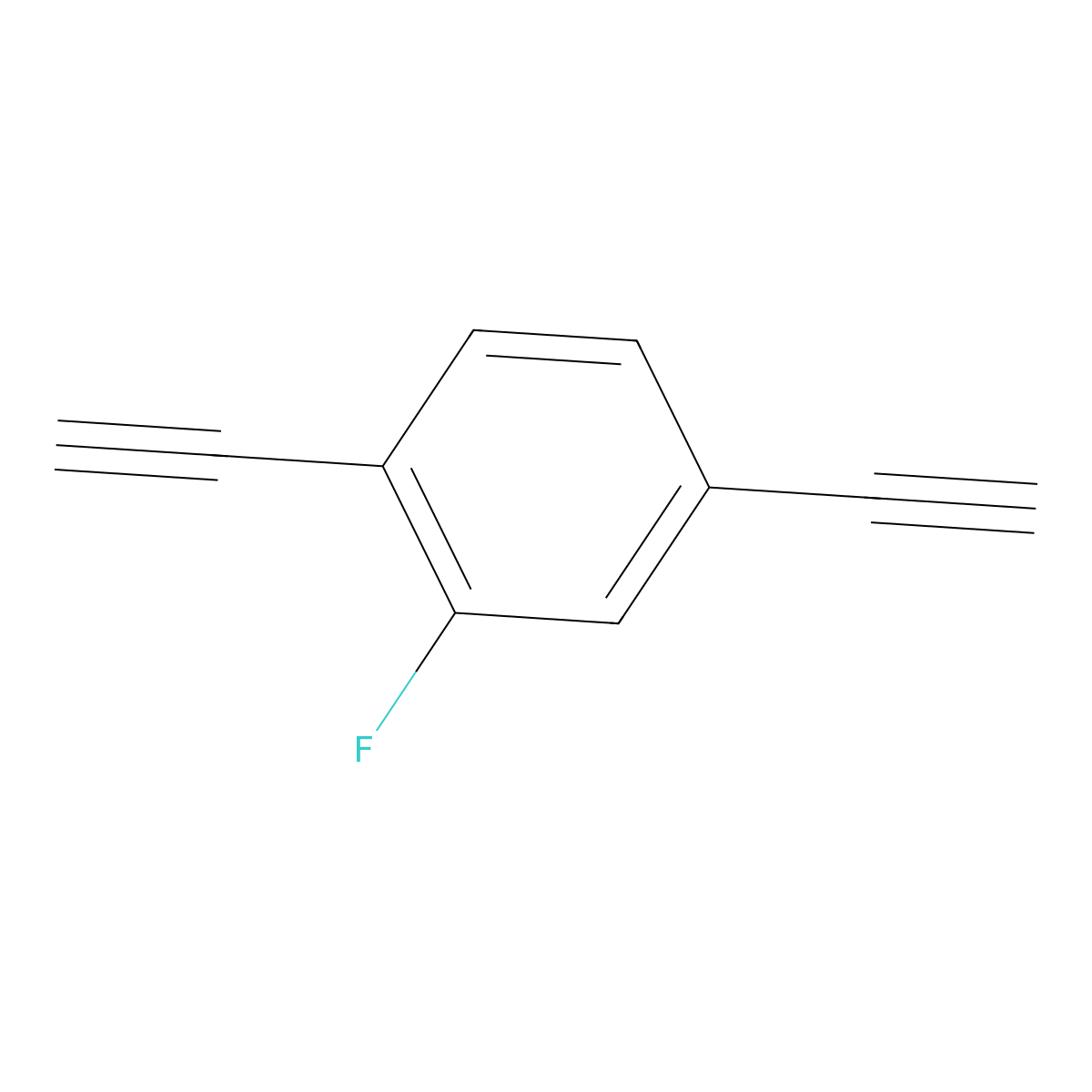 1,4-Diethynyl-2-fluorobenzene molecular structure, CAS 137000-66-9