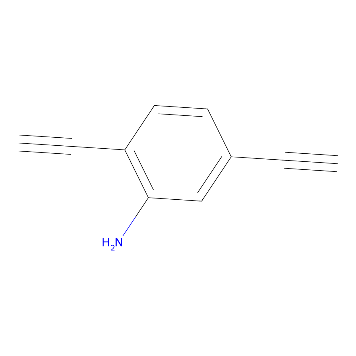 2,5-Diethynylaniline molecular structure, CAS 137000-70-5