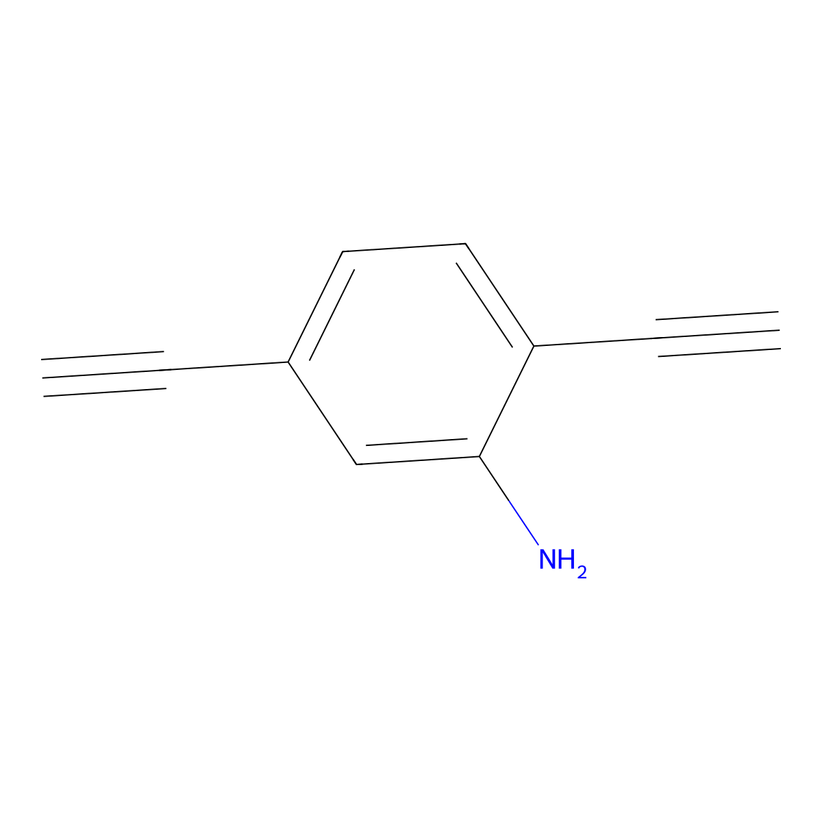 2,5-Diethynylaniline molecular structure, CAS 137000-70-5