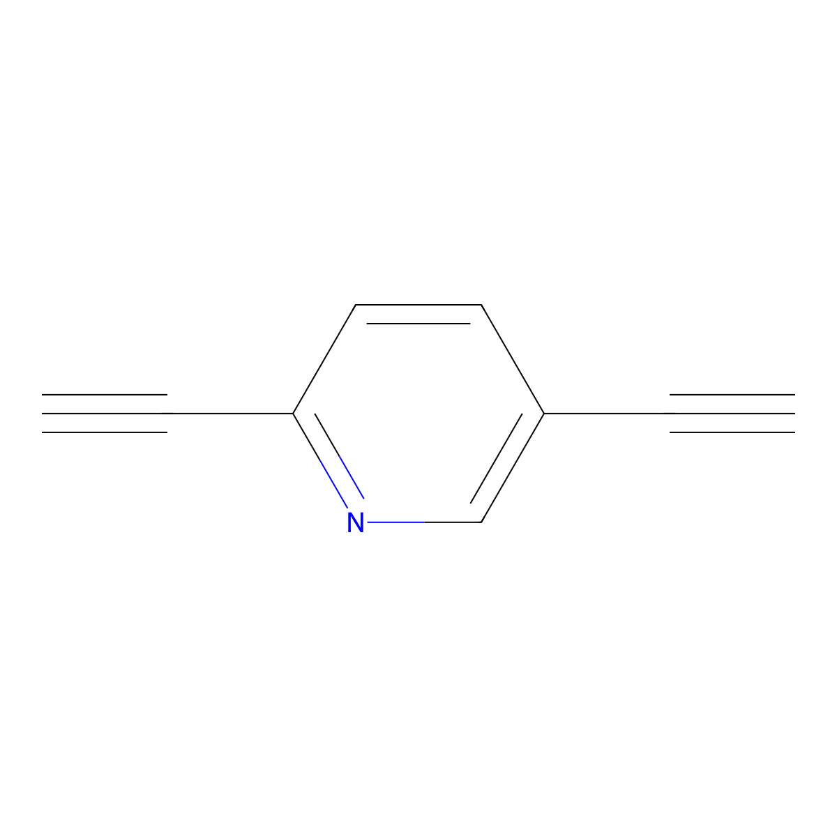 2,5-Diethynylpyridine molecular structure, CAS 137000-75-0