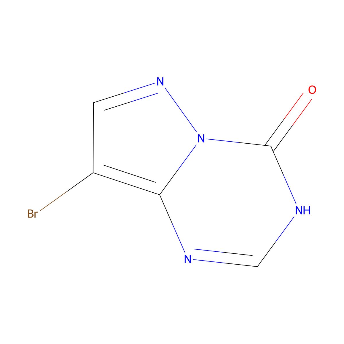 8-bromo-3H-pyrazolo[1,5-a][1,3,5]triazin-4-one molecular structure, CAS 1370008-37-9