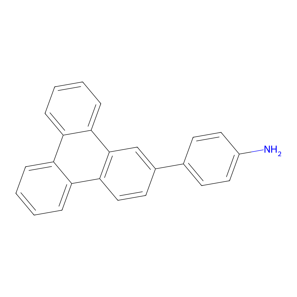 4-(2-Triphenylenyl)benzenamine molecular structure, CAS 1370034-51-7